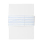 シーシェルの青い波状縁どビーチ結婚式 招待状ベリーバンド (裏面例)