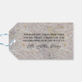 シーシェルアンドサンドハート結婚式の引き出物ラベル ギフトタグ (裏面横)