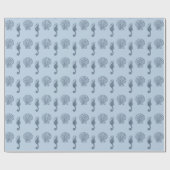 シーシェルアンドシーホース誕生日 ラッピングペーパー (フラット)