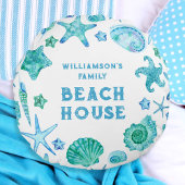 シーシェルアンドスターフィッシュファミリービーチハウス ラウンドクッション