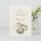 シーシェルアートビーチ結婚式招待状 招待状 (スタンド正面)