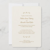 シーシェルアートビーチ結婚式招待状 招待状 (裏面)