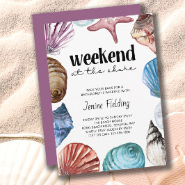 シーシェルウォーターカラーバチェロレッテショアウィークエンド 招待状
