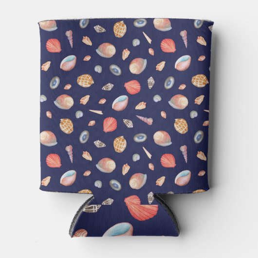 シーシェルエレガンス:サマーブルーパターン。 缶クーラー (正面)