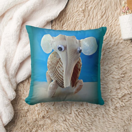 シーシェルエレファントクラフトアニマルサニベルアイランドFL クッション (ブランケット)