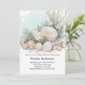 シーシェルオアシスバイザベビーシャワー海 招待状 (スタンド正面)