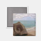 シーシェルオンビーチ写真 マグネット (正面/裏面)
