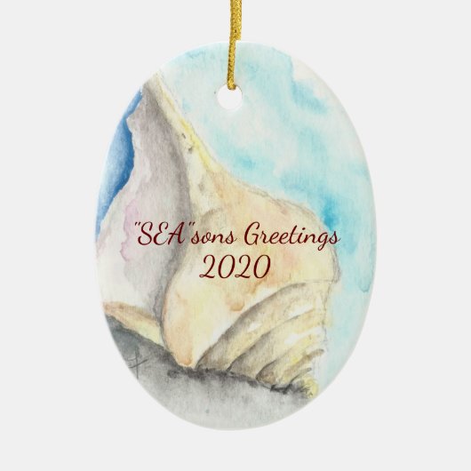 シーシェルオーナメント セラミックオーナメント (正面)