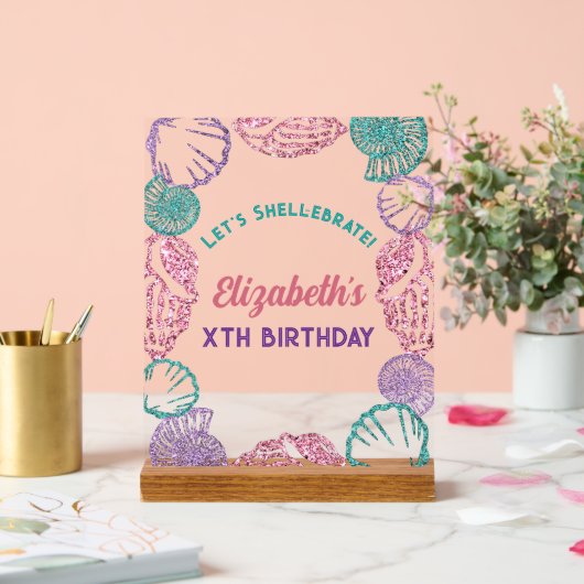 シーシェルガールズ誕生日 アクリルサイン (ウェディング)