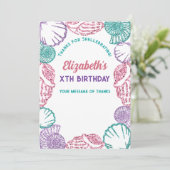 シーシェルガールズ誕生日 サンキューカード (スタンド正面)