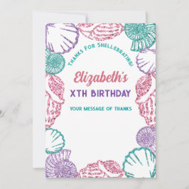 シーシェルガールズ誕生日 サンキューカード