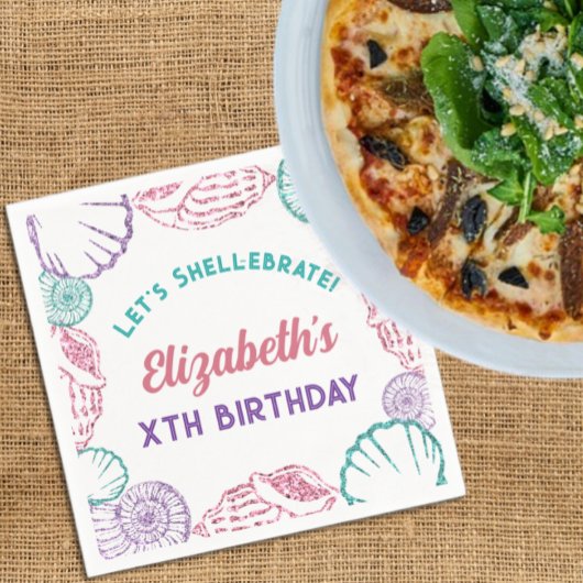 シーシェルガールズ誕生日 スタンダードカクテルナプキン