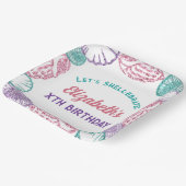 シーシェルガールズ誕生日 ペーパープレート (傾斜あり)