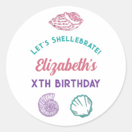 シーシェルガールズ誕生日 ラウンドシール