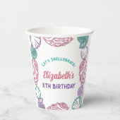 シーシェルガールズ誕生日 紙コップ (正面)