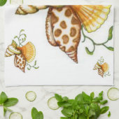 シーシェルキッチンハンドタオル キッチンタオル (折り畳み)