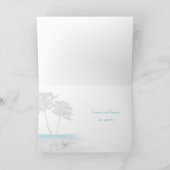 シーシェルクリスマスツリー暖かい挨拶メッセージ シーズンカード (内部)