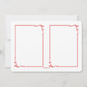 シーシェルクリスマスフォトカード 招待状 (裏面)