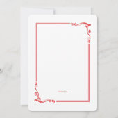 シーシェルクリスマスホリデーカード 招待状 (裏面)