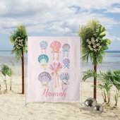 シーシェルコケットパーティーバナータペストリー タペストリー