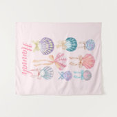 シーシェルコケットパーティーバナータペストリー タペストリー (正面(横))