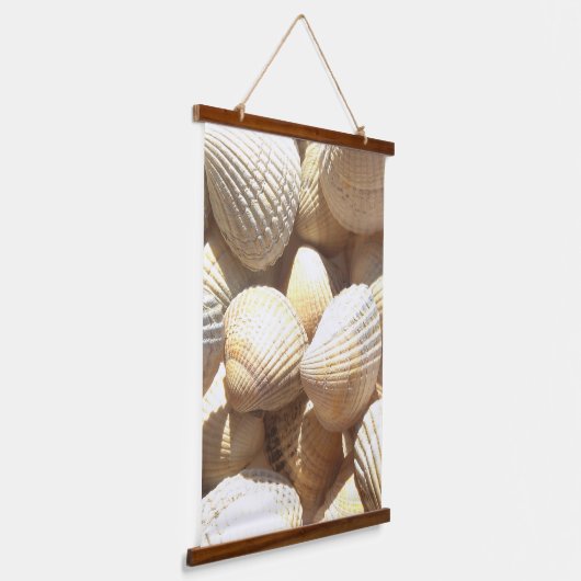 シーシェルコレクションビーチライフ写真 吊り下げ型タペストリー (傾斜あり)