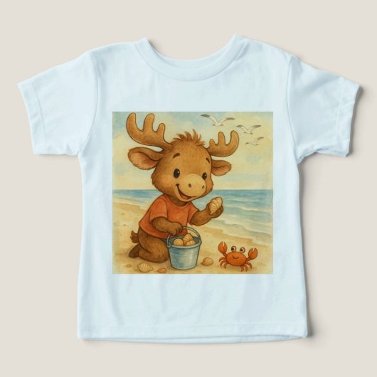 シーシェルコレクタービーチエクスプローラーTシャツ子供へ (デザイン正面)