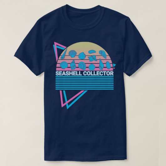 シーシェルコレクターレトロ Tシャツ (デザイン正面)