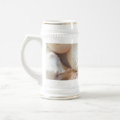 シーシェルサマービーチエキゾチック熱帯ロマンチック ビールジョッキ (左)