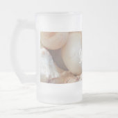 シーシェルサマービーチエキゾチック熱帯ロマンチック フロストグラスビールジョッキ (左)