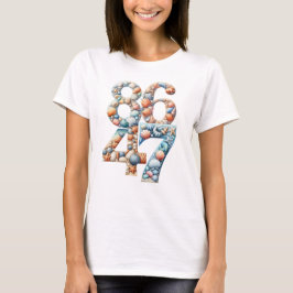 シーシェルサマー8647アンチトランプ数 Tシャツ