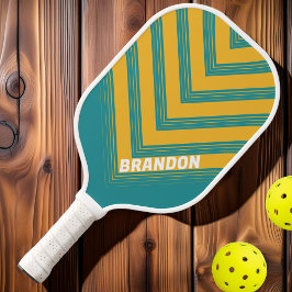 シーシェルサンライズヴィンテージシェブロンフェードと名前 ピックルボールラケット