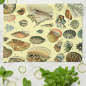 シーシェルシェルモルルスククラムエレガントクラシックアート キッチンタオル (折り畳み)