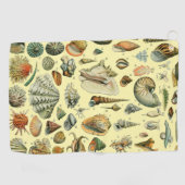 シーシェルシェルモルルスククラムエレガントクラシックアート ゴルフタオル (横)