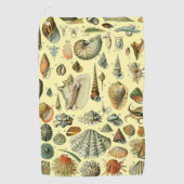 シーシェルシェルモルルスククラムエレガントクラシックアート ゴルフタオル (正面)