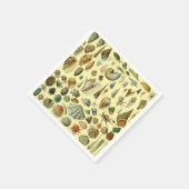 シーシェルシェルモルルスククラムエレガントクラシックアート スタンダードカクテルナプキン (角)