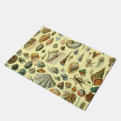 シーシェルシェルモルルスククラムエレガントクラシックアート ドアマット (アングル)