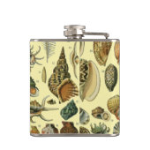 シーシェルシェルモルルスククラムエレガントクラシックアート フラスク (裏面)