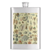 シーシェルシェルモルルスククラムエレガントクラシックアート フラスク (正面)