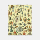 シーシェルシェルモルルスククラムエレガントクラシックアート フリースブランケット (正面)