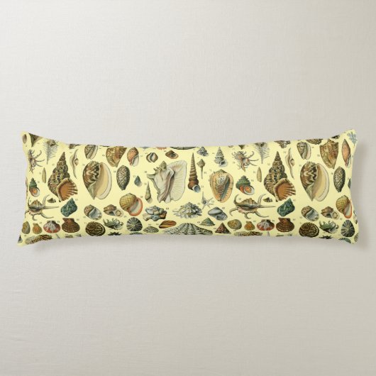 シーシェルシェルモルルスククラムエレガントクラシックアート ボディピロー (正面)
