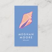 シーシェルシックビーチ美しいサロンシンプルモダン 名刺 (正面)