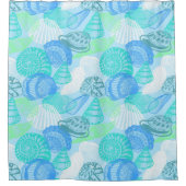 シーシェルシャワーカーテン シャワーカーテン (正面)