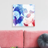 シーシェルシーンパターン キャンバスプリント (インサイチュ (リビング))