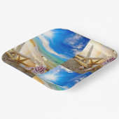 シーシェルスクエア紙プレート ペーパープレート (傾斜あり)