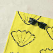 シーシェルスケッチスケッチパターン ビーチタオル (インサイチュ)