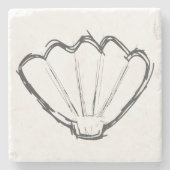 シーシェルスケッチスケッチ ストーンコースター (正面)