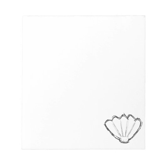 シーシェルスケッチ ノートパッド (正面)