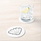 シーシェルスケッチ ラウンドペーパーコースター (インサイチュ)