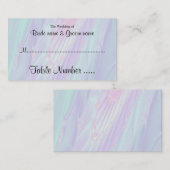 シーシェルスタイルパターン。の結婚客席カード プレイスカード (正面/裏面)